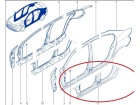 Caixa de Ar Estrutura para Renault Fluence 11/19 Esquerda Original 764614325R