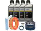 Kit Revisão Renault Logan 1.6 8V G1 - Filtros Óleo + Ar + Cabine + Retentor + 4L Castrol 10W40