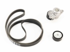 Kit Correia Poli V para Renault Sandero 08/17 1.6 8/16v com A/C e Direção Original 117206838R