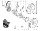 Volante do Motor Bimassa Renault Master 2.3 16v 13/.. Original 123003319R